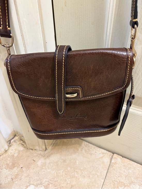 Dooney & Bourke Other - Dooney & Bourke Dark Brown Leather Messenger Crossbody